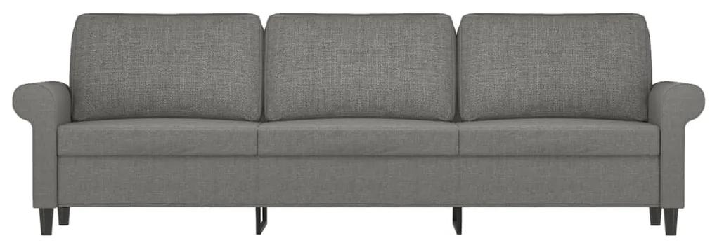 Canapea cu 3 locuri, gri inchis, 180 cm, material textil Morke gra, 212 x 77 x 80 cm