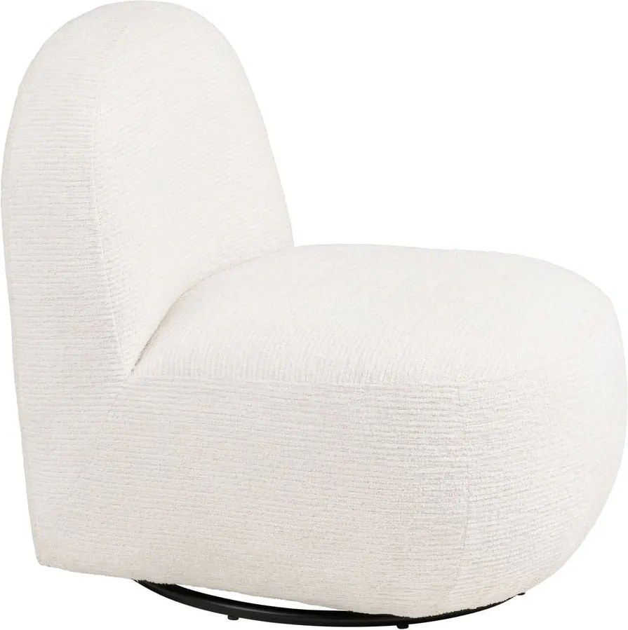 Fotoliu crem pivotant Milo – House Nordic
