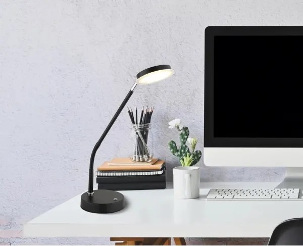 Globo 58504TS - Lampă de masă LED tactilă dimabilă SILVIO LED/6,5W/230V neagră