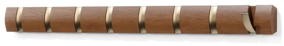 Cuier de perete maro din lemn de plop Flip – Umbra