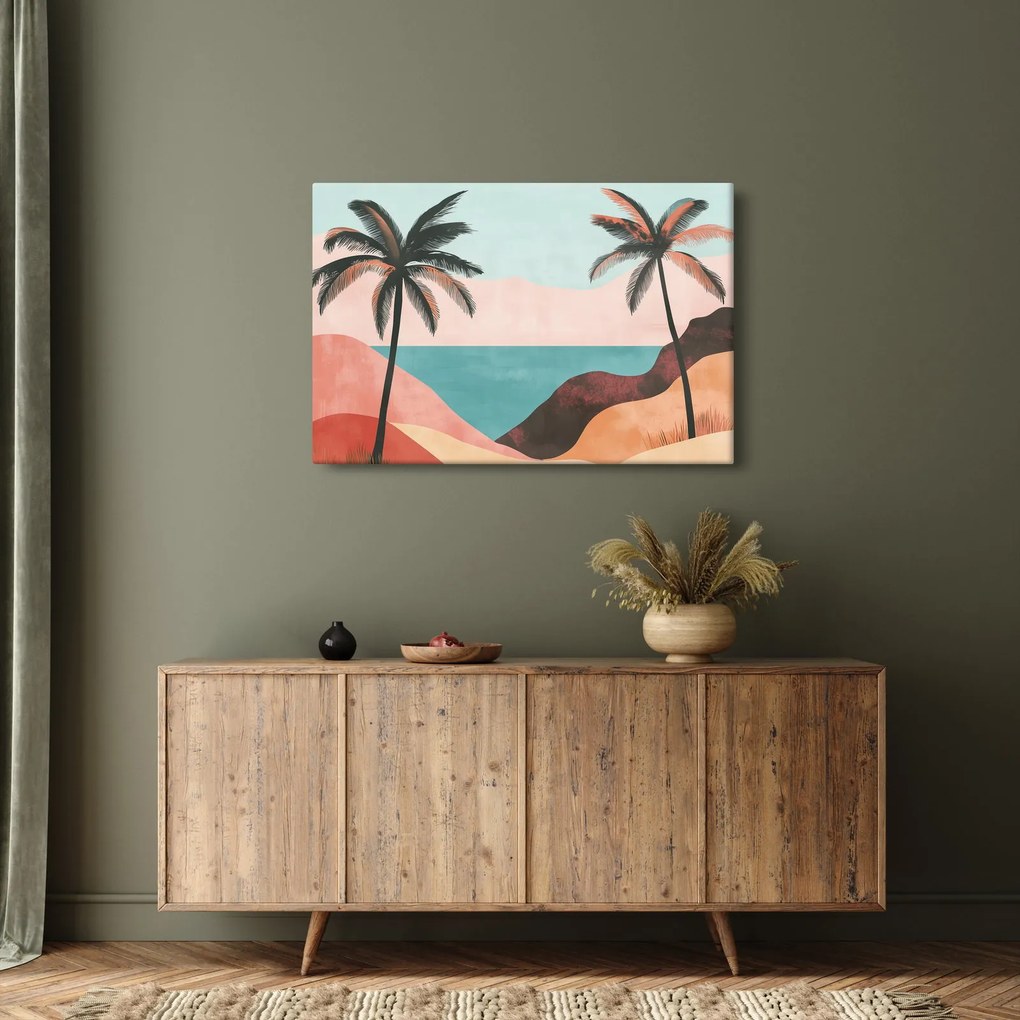 Tablou - Palmieri la mare (90x60 cm)