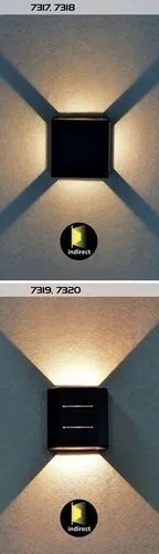 Aplica LED iluminat exterior ambiental IP54 Lippa negru