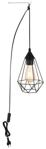 Lustră pentru priză Globo 15745 ZACHARY 1xE27/60W/230V