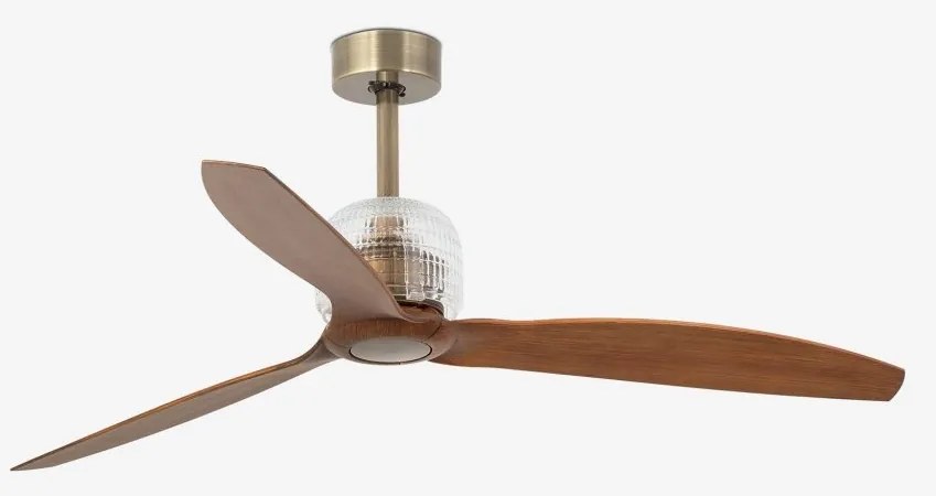 Ventilator cu telecomanda DECO FAN M auriu/maro