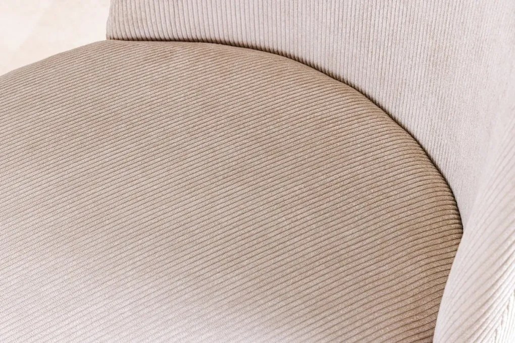 Set de 2 scaune, Catifea Raiata, Bej, MIA CASA, A-45926 VC