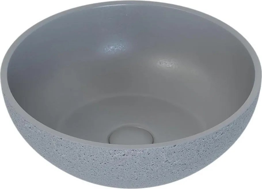 Lavoar pentru blat BERGEN Ø 39 cm, beton/gri