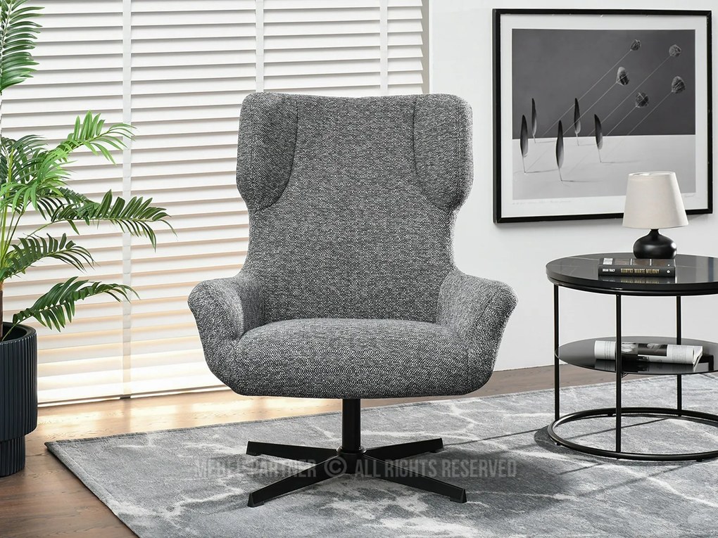 Fotoliu Irma (grafit + negru). Promo -17%. 1110066