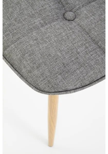 Scaun de dining VELSOR, gri, 1 buc.