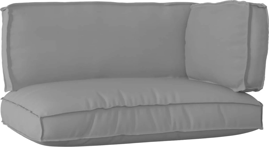 vidaXL Set de perne pentru palet 3 pcs Gri Material Oxford