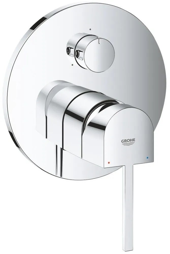 Grohe Plus Baterie cada dus incastrata, 3 iesiri, crom