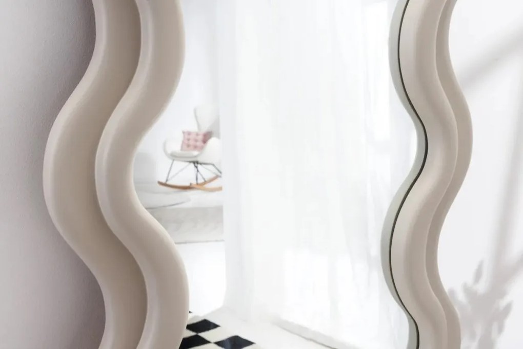 Oglinda de perete design modern CURVY 160cm, greige A-43161 VC