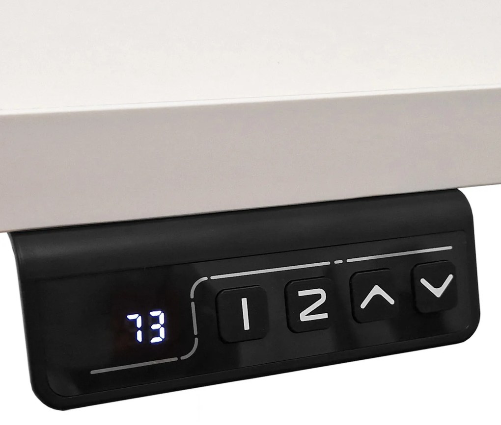 Masă PC electrică Motiva 140 (alb + Stejar artisan). Promo -7%. 1124894