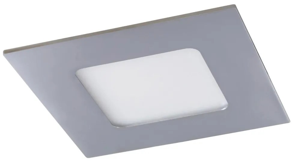 Spot incastrabil pentru baie design modern Lois IP44 crom 9x9cm