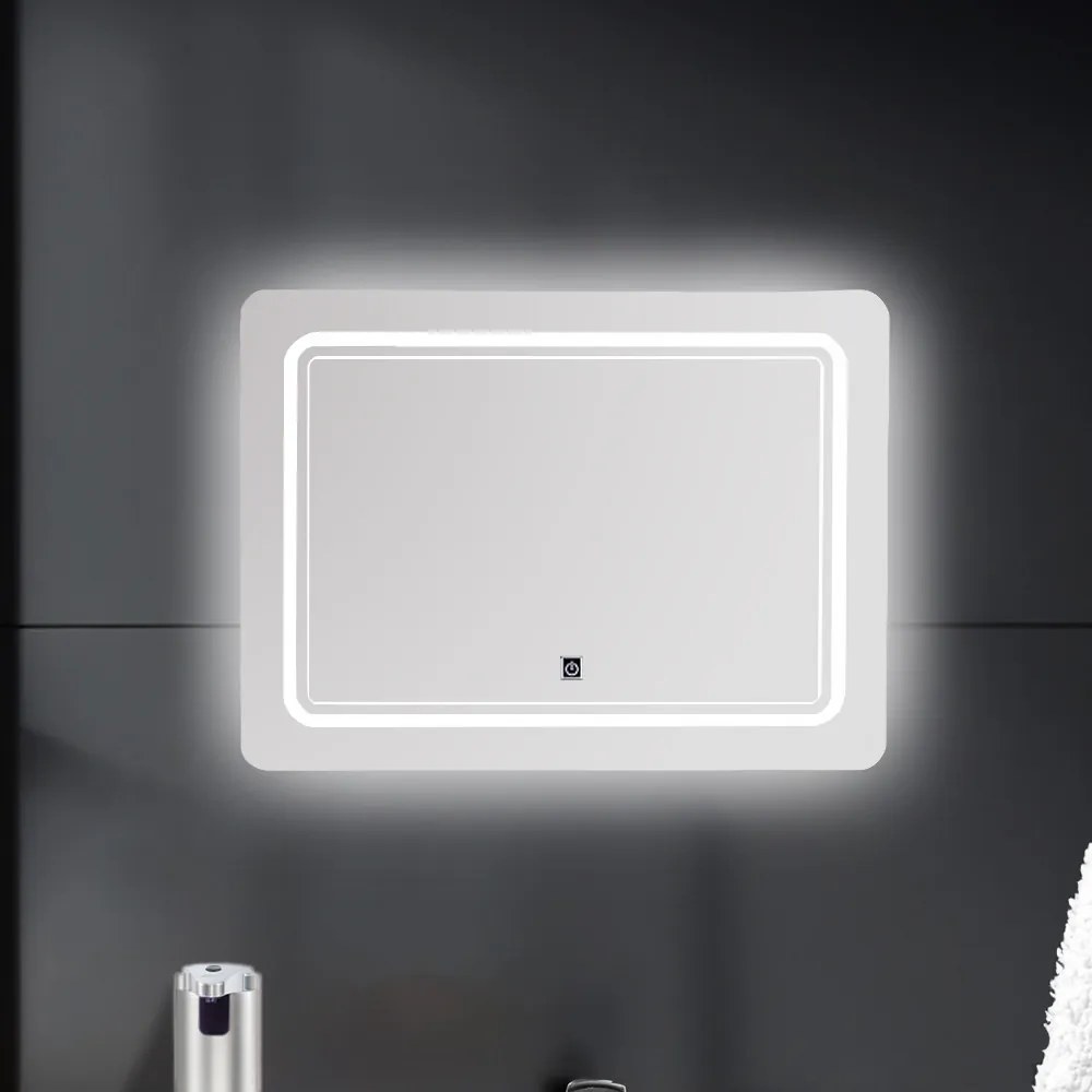 Oglindă Vid 80 cu iluminare LED 80x60 cm