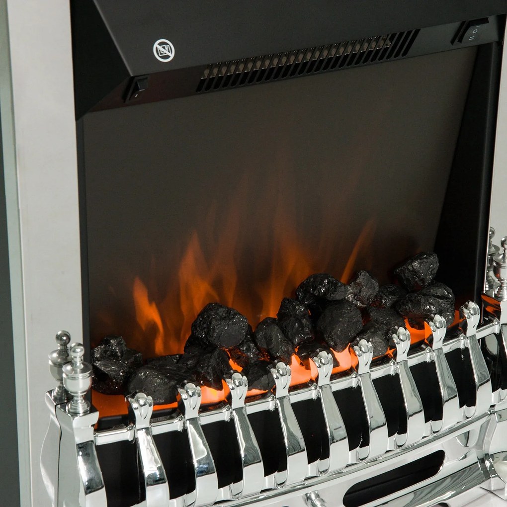 Semineu electric 1000-2000 W Argintiu