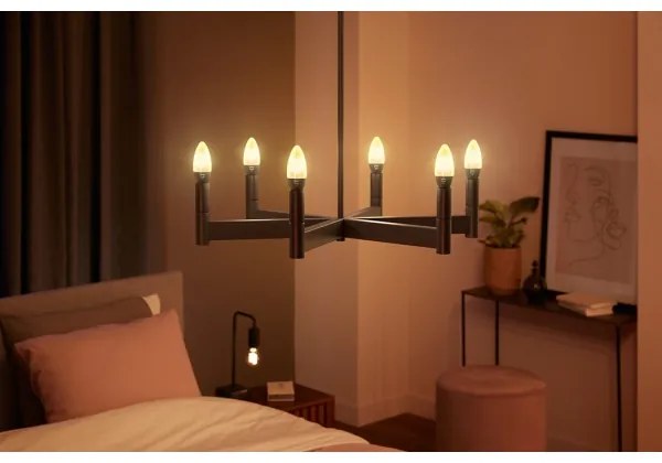 SET 2x bec LED dimabil Philips Hue WHITE FILAMENT E14/4,5W/230V 2100K