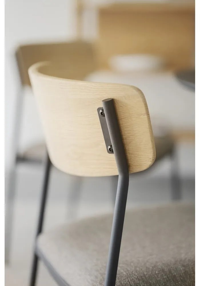 Scaune de dining bej/natural 2 buc. Maymont – Rowico