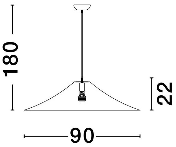 Lustra suspendata moderna design unicat AMBROSIA 90cm
