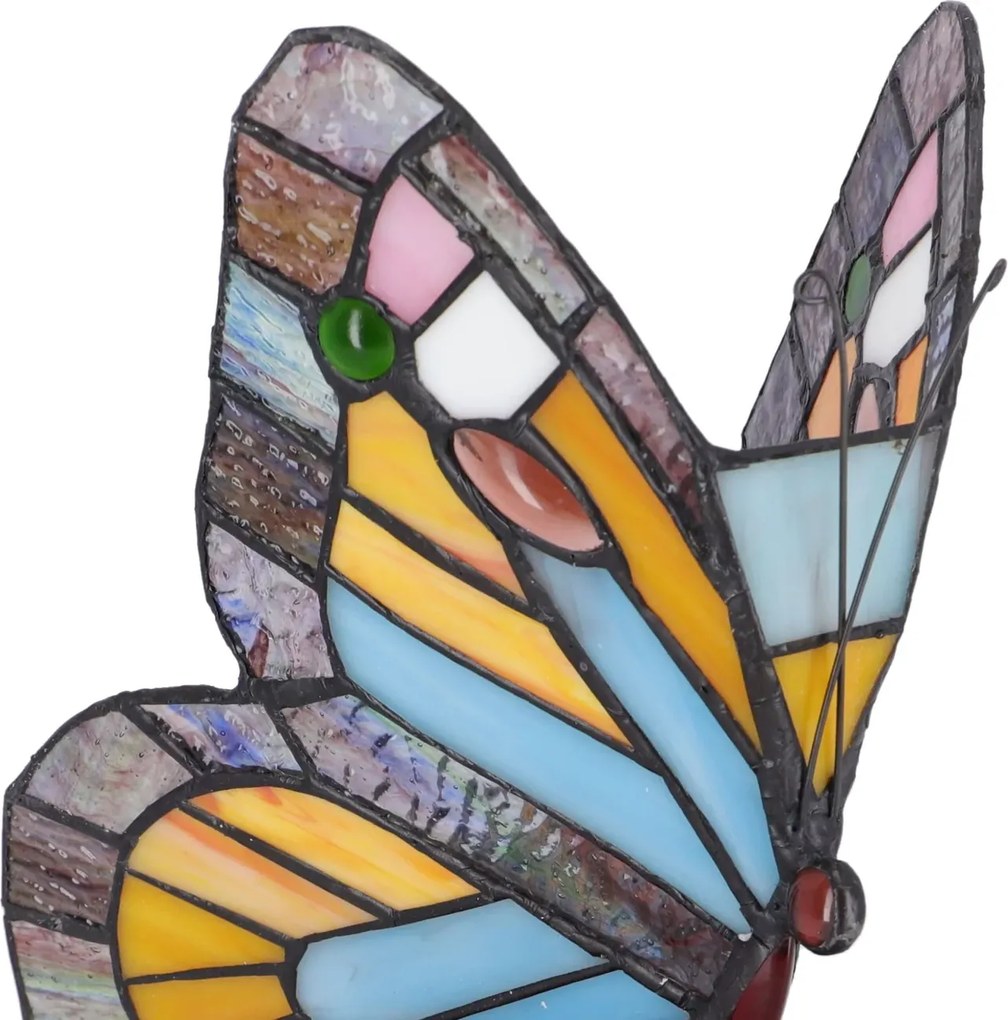 Lampa de masa Tiffany Butterfly h 23 cm