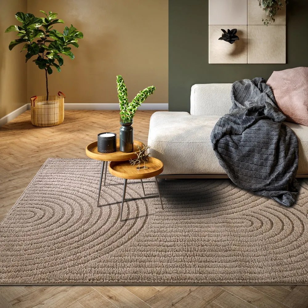 Covor maro deschis 80x120 cm Panglao New York Taupe – Elle Decoration