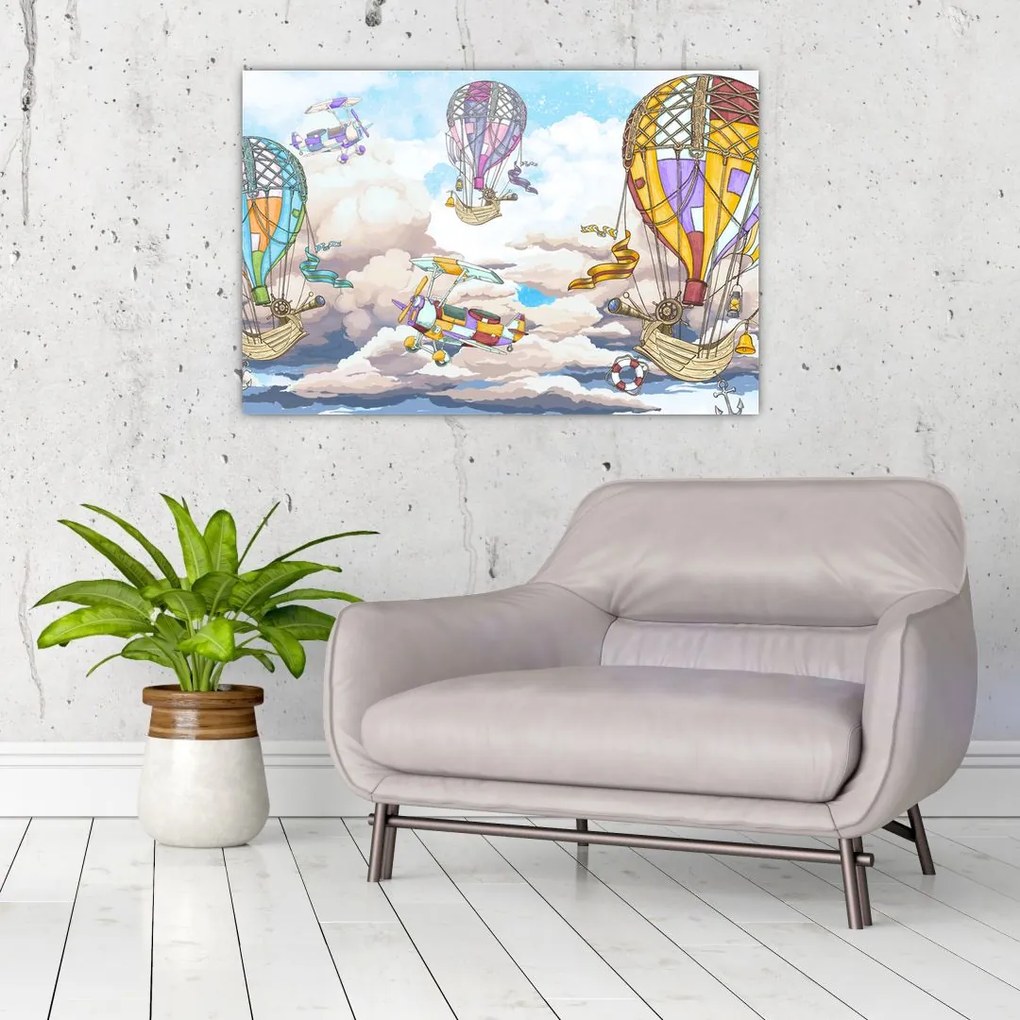 Tablou - Expediție în nori (90x60 cm)