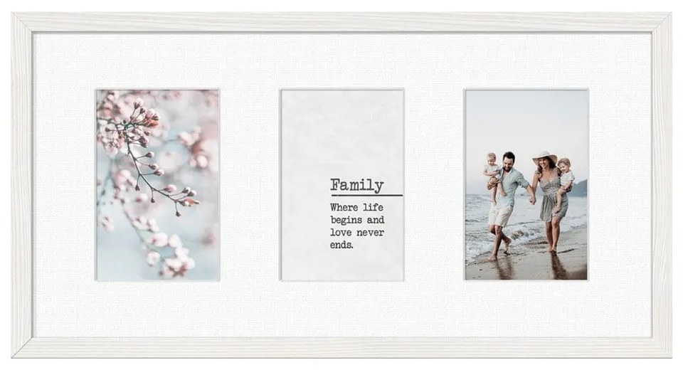 Ramă foto 25x48 cm Kyoto White – Styler