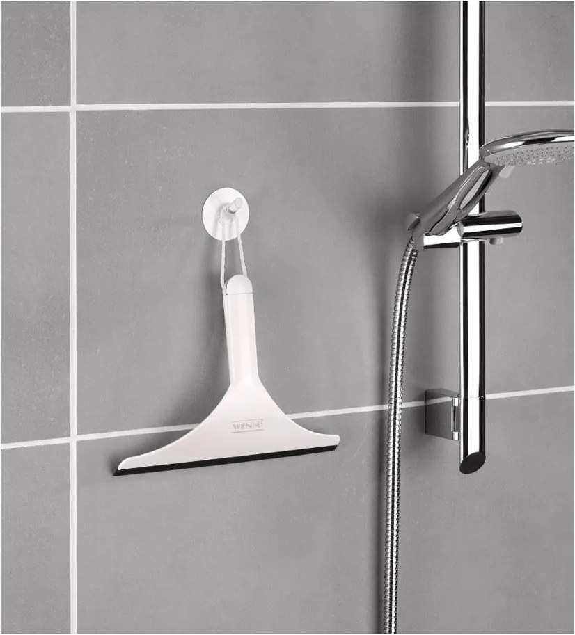 Racletă pentru baie Wenko Loano, negru-alb