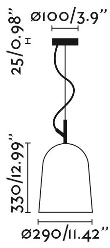 Lustra suspendata design modern Studio 290 alb