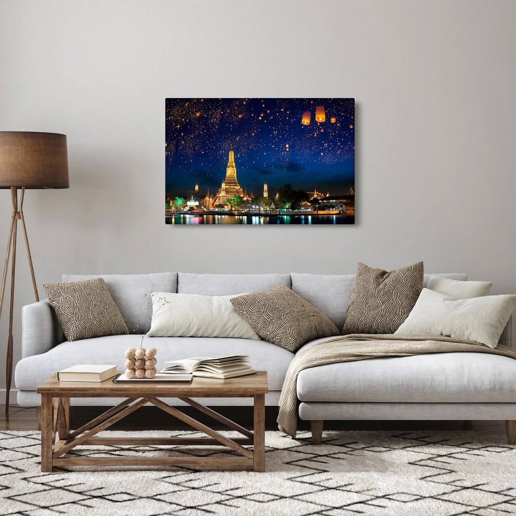 Tablou - Lampioane norocului, Bangkok (90x60 cm)