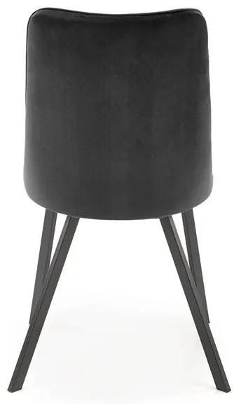 Scaun K450 velvet negru