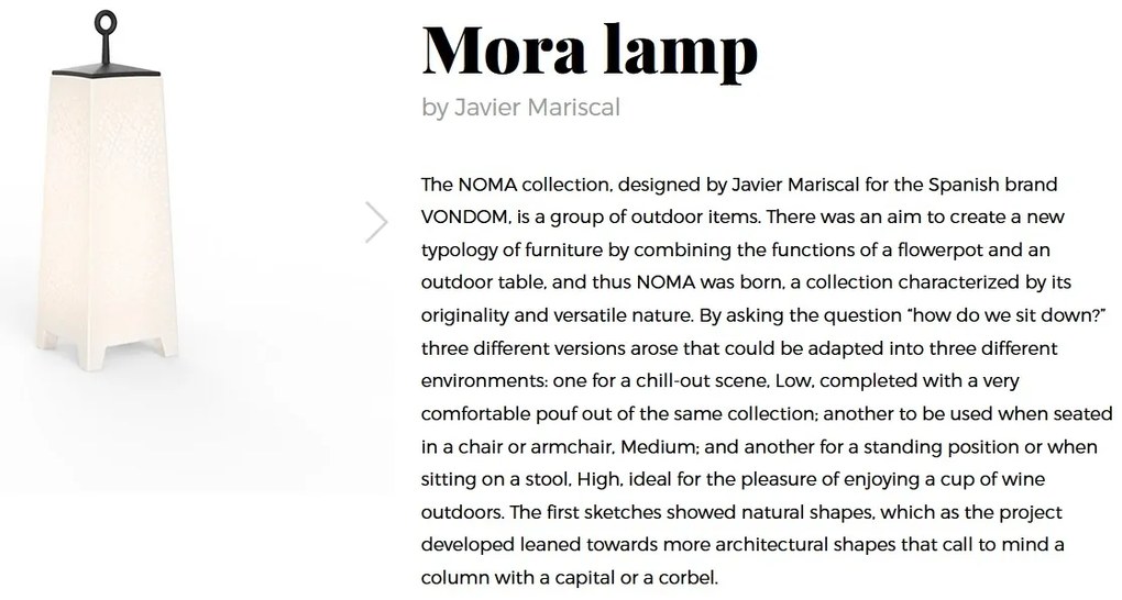 CORP DE ILUMINAT LED DECORATIV MORA LAMP II