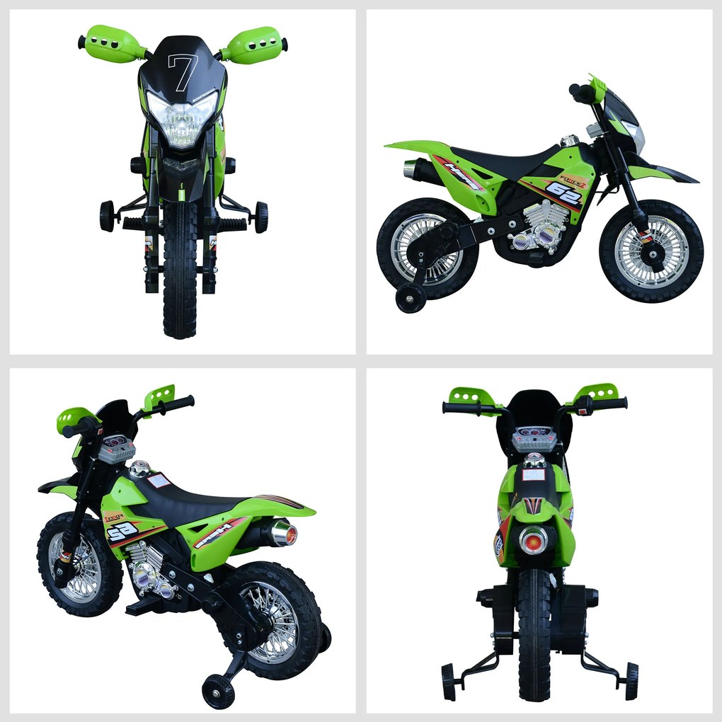 Motoreta MotoCross Electrica pentru Copii HOMCOM, 107x53x70cm | Aosom RO