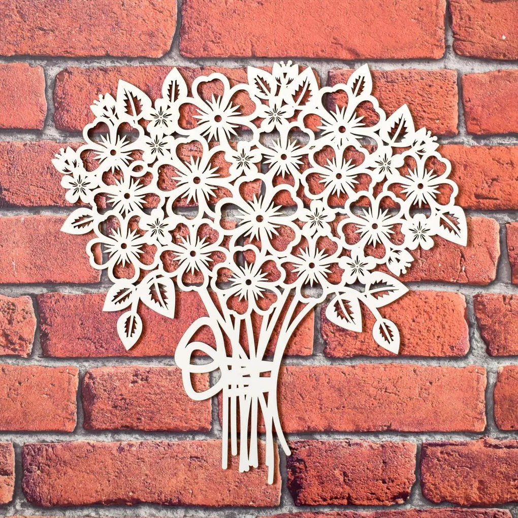 DUBLEZ | Autocolant decorativ din lemn - Buchet