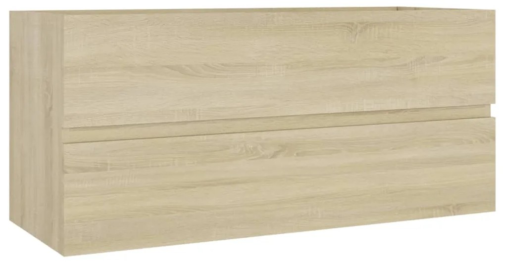 804767 vidaXL Dulap de chiuvetă, stejar sonoma, 100x38,5x45 cm, PAL