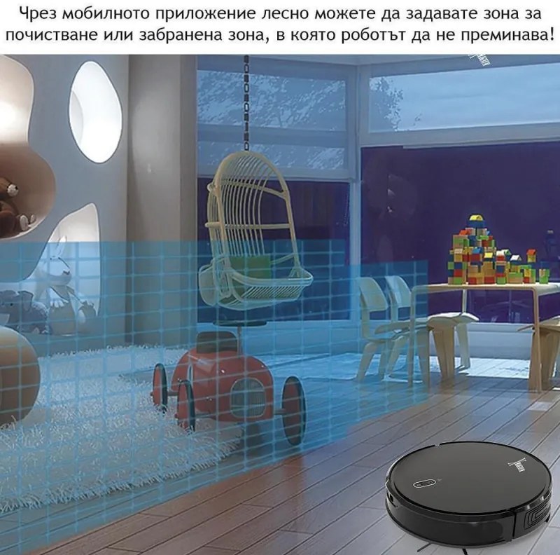 Aspirator robot MAGNUM X, 40 W, 3000 Pa, Curatare uscata si umeda, Filtrare în 3 etape, Wi-Fi, Functie de programare, Negru