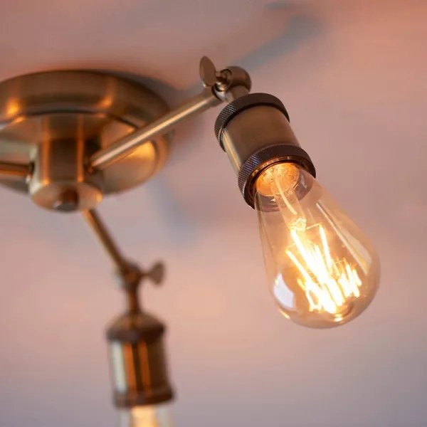 Spot Endon 97243 HAL 3xE27/10W/230V alamă