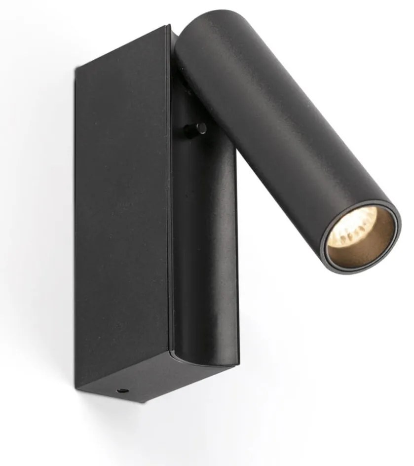 Aplica cu reader LED directionabil stil minimalist CRONOS negru