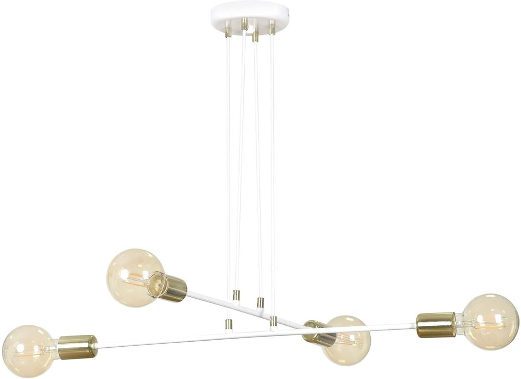 Emibig Vesio lampă suspendată 4x60 W alb 786/4