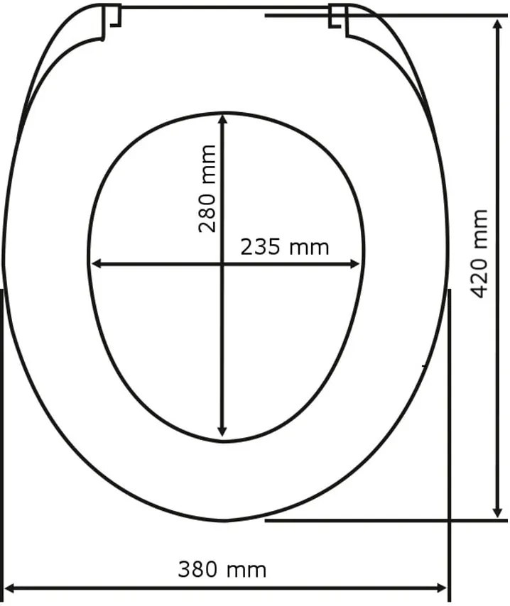 Capac WC Wenko Cottage, 45 x 37,5 cm