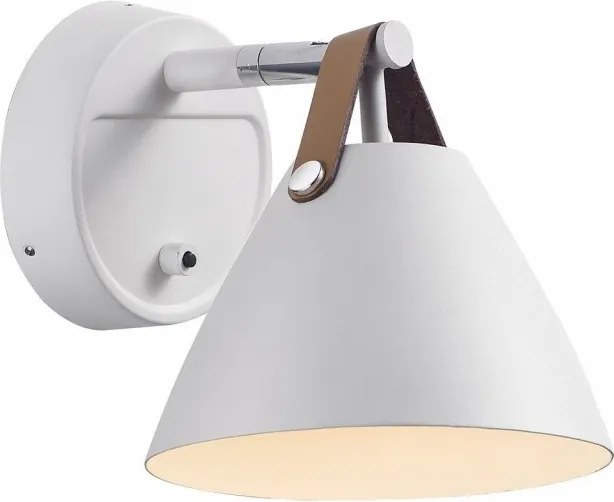 Aplica de perete design nordic STRAP 15 alba 84291001 DFTP