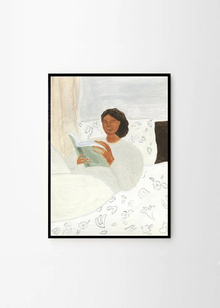 Poster 50x70 cm Morning Read – Isabelle Vandeplassche – The Poster Club