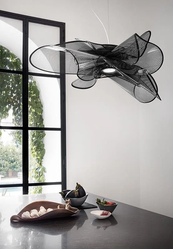 Lustra LED realizata manual La Belle Étoile Black
