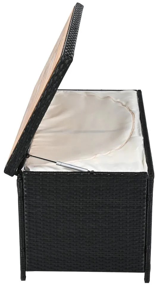Cutie depozitare de grădină Bilius (negru + natural + crem). 1119465