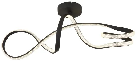 Lustră LED aplicată Globo 67341DS SWIRL LED/30W/230V negru