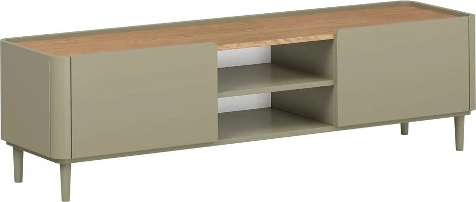 Comodă TV Elivo 170 cm pe picioare - eucalipt / stejar baltic dune
