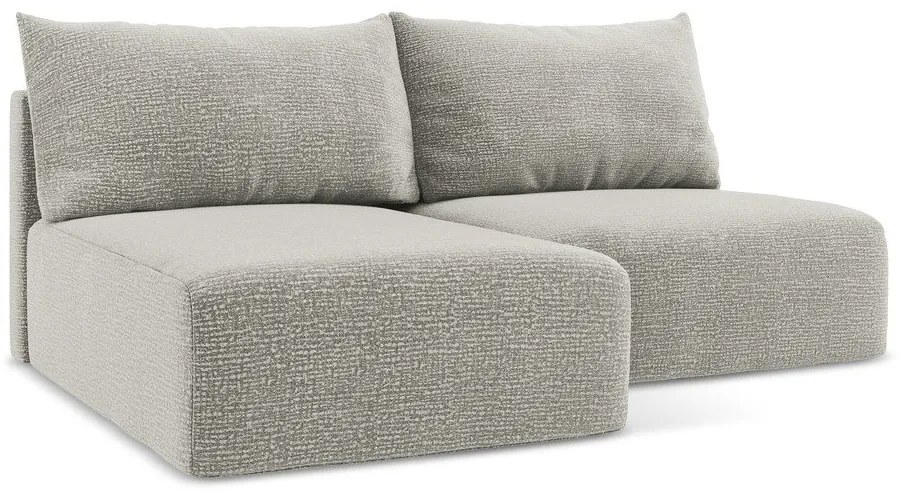 Colțar gri deschis extensibil/cu spațiu de depozitare (cu colț pe partea stângă) Kalena – Makamii