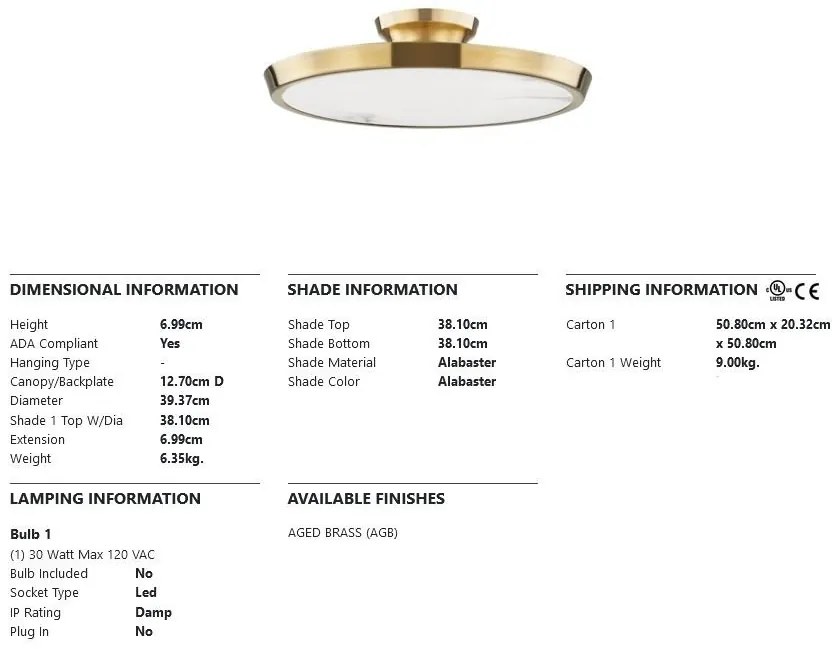 Plafoniera LED design modern DRAPER