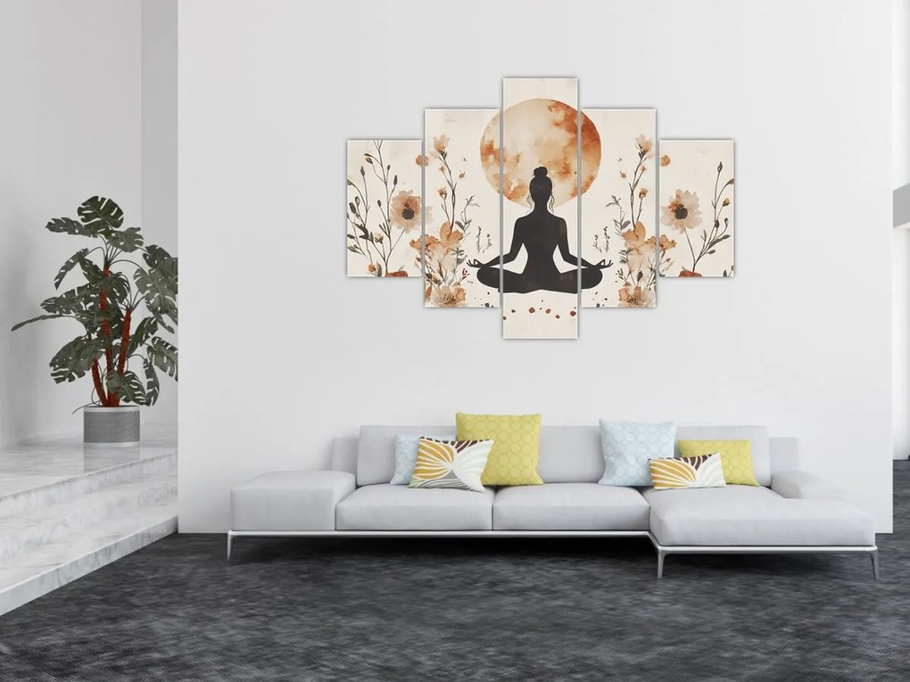 Tablou - Yoga Portocalie (150x105 cm)