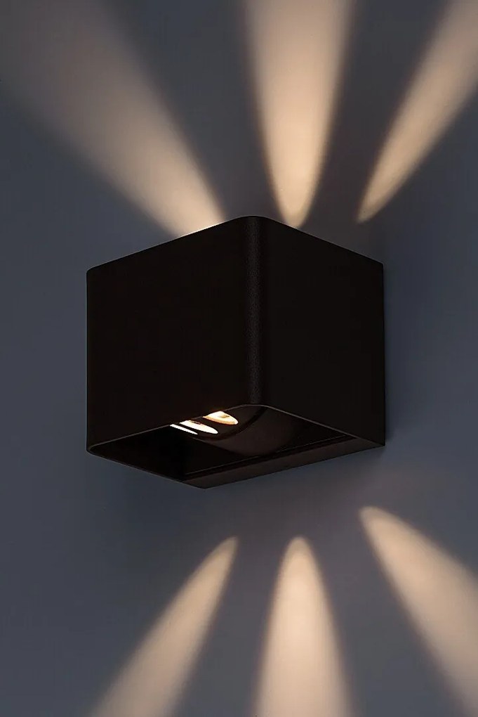 Aplica de exterior iluminat ambiental, Protectie IP54 Hallstatt maro