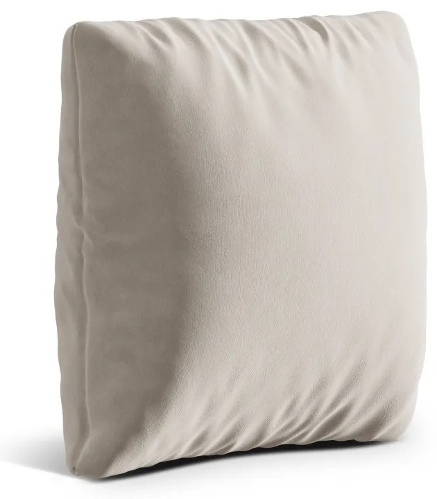 Pernă pentru canapea bej cu tapițerie din catifea Kemi – Cosmopolitan Design